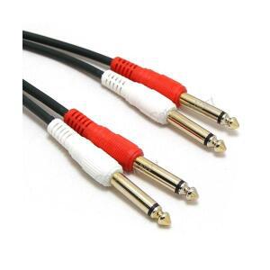 MACK HA09 2 모노5.5 15m 오디오 믹서 앰프 케이블 2TS 스피커 반주기 키보드 악기 연결선