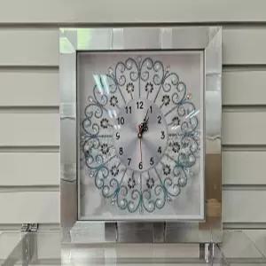 특수보석십자수 시계 완성품 꽃문양 