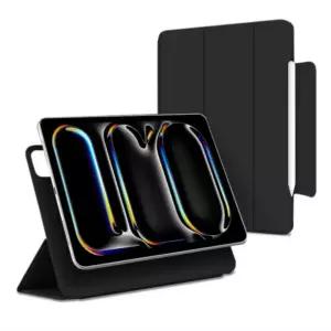 케노 아이패드 에어 13 M2 M3 6세대 7세대 펜슬수납 마그네틱 폴리오케이스 블랙