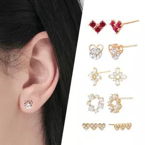 [골드피아] 14K 러브/눈꽃/엘리사 귀걸이