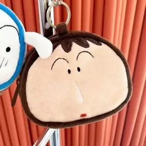 짱구 얼굴 파우치 맹구 2P 미니 동전지갑 키링 백참 (WFGOVYY)