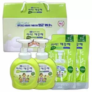 Lion 아이깨끗해 선물세트 본품 2개 + 리필 2개
