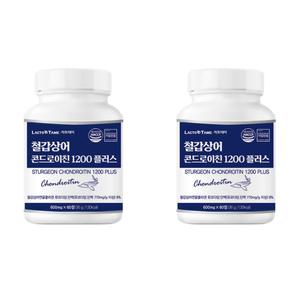 락토테미 철갑상어 6형 c6s 콘드로이친 1200 플러스 저분자 콜라겐 난각막 mbp 첨가 600mg 60정 2세트