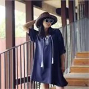 [앞머리]에스닉 태슬 자수 플레어 원피스_P016933995