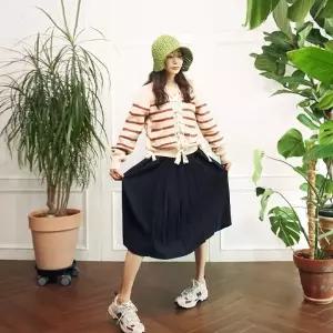 [앞머리]블랙 플리츠 주름 오버롤즈 원피스n0401_P303466469