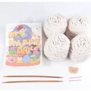 DIY 목도리 뜨기 패키지 털실 손뜨개 대바늘 키트 (WFGUICH)