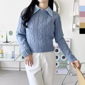 오피스룩 루즈핏 베이직 스웨터 캐쥬얼 롱 티셔츠 티