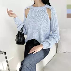 롱니트 봄 베이직 코디 롱 티셔츠 여자니트 루즈핏