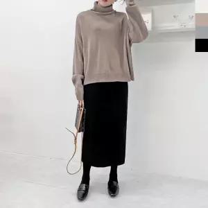 롱니트 여자니트 티셔츠 오피스룩 모임 오버핏 니트