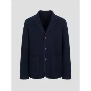 [빈폴] 컴포트 울 자켓형 카디건 - 네이비 (BC4X41C26R)