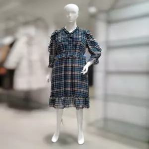 [SI] SI체크 러플 리본포인트 원피스SFOAH2550s