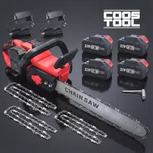 코스툴 40cm 전기톱 체인톱 충전식 무선 4.0AH 배터리