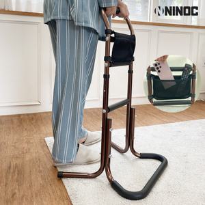 니녹 노인 보행 보조기 기립 보조 워커 환자용 걸음 보조기 지지대 4단 높이 조절