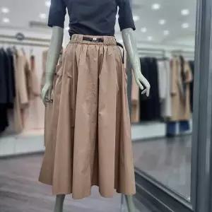 [시슬리]구아바 벨티드 플레어 스커트 (SASKA4511 브라운,블랙)_DJ