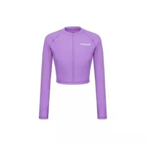 래쉬가드 XQD DWSW92033-DPS 베이직 크롭 여성 집업 래쉬가드