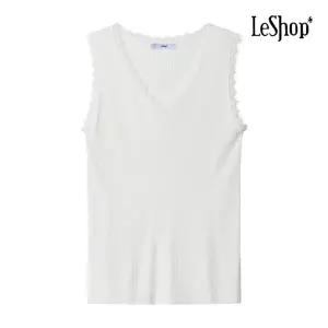 [롯데백화점]르샵 V넥 레이스 골지 나시 니트 (BP4KP027A)