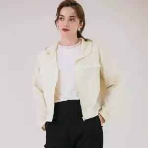 [막스까르띠지오][패션플러스 단독상품] 캐주얼 레이스 후드집업 점퍼