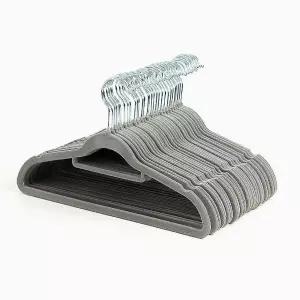 라운드 옷걸이 30p 그레이 자켓 세탁소 정장 회전고리 (WFHRX2H)