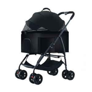 바림 펫고 실내외 사용 반려동물 강아지 접이식 탈부착 이동식 대형 원터치 경량 유모차