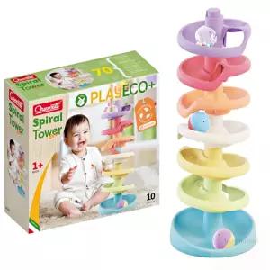 HM 플레이에코 스파이럴 타워 빙글이 공놀이 구슬 마블런 공굴리기 롤러코스터 아기공놀이 소근육발달 아기