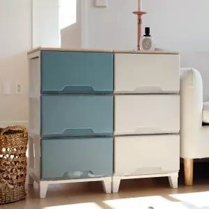 [보리보리/아트박스 POOM]아트박스/보노하우스 보노하우스 라노보 우드상판 서랍장 3단