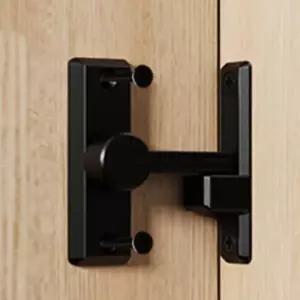 문 걸쇠 시건장치 C2 블랙 180도 안전고리 방문 일자 90도 180도 철제 잠금 현관문 안전고리