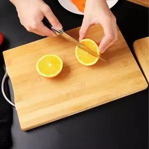 손잡이 대나무 도마 30x20cm 벽걸이 캠핑 생선 업소용 (WFHH35I)