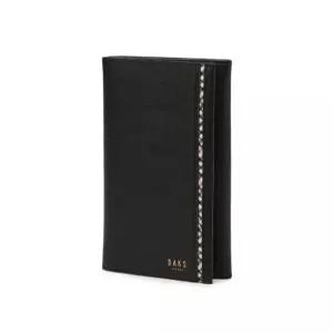 닥스 액세서리 25FW [WARREN][워렌] 체크 배색 라인 블랙 장지갑 DBWA5F441BK