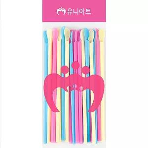 유니아트 1000 스푼빨대 6mm 파스텔혼합