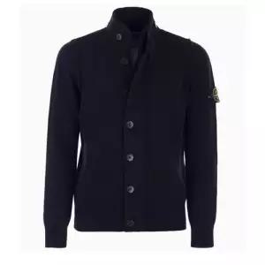 [명품] 와펜 집업 버튼 니트 가디건 네이비 8115547A3 A0020