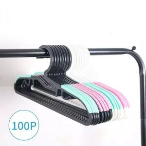 유아옷걸이 100p 논슬립 어깨뿔방지 행거 정리 수납 아동 키즈 베이비 옷장 미끄럼방지 걸이