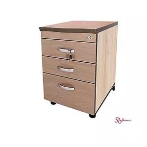 이동서랍 서랍장 사무실 보조 3단 책상 사무용 OA 목재 칼라 오피스 이동식 가구 수납 사물함 개인opq8