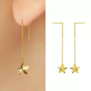 골드앤 순금 24K 썬라잇 스타 드롭 귀걸이
