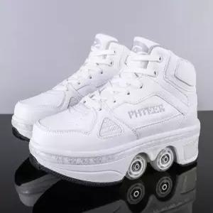 성인 힐리스운동화 바퀴달린신발 롤러스케이트 4륜 더블휠 스케이트 롤러 성인용 바퀴운동화