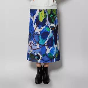 [디아스토리]블러 본딩 H라인 스커트 (AHWPSK17) BLUE