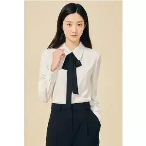 [JJ지고트](하남점)시폰 타이 커프스 블라우스 GP2M0BL901