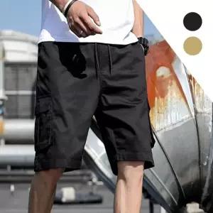 남성 여름 반바지 카고 포켓 밴딩 빈티지 (WFK7690)