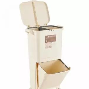 분리수거 바구니 수납 트롤리 휴지통 DP134112 틈새수납장 이동식정리함 분리수거