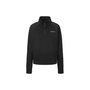 긴팔티 TQT DWTR42051-BKS 니트 에센셜 여성 트레이닝 크롭 반집업 맨투맨