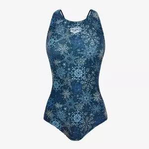 [아레나](대전신세계)여성 실내수영복 스노우크리스탈 원피스 입기편한 U백 (A5FL1LO13NVY)(브라캡별도)