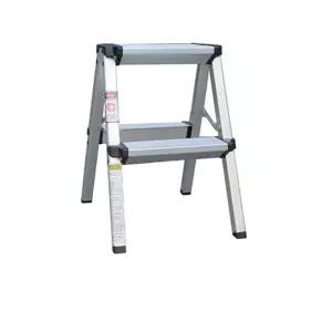 다용도 2단 발판/접이식/알루미늄/작업발판/튼튼한/미니/사다리/간편휴대/가정용/카라반/작업용/매장용
