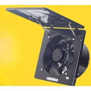 창문형 환풍기 연기배출기 배기팬 창틀 환기팬 축사 플립 아크 라이트 그레이