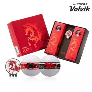 [볼빅][볼빅] 2026 신년 AXIA 적마 에디션 360 골프공 3피스 6구+볼마커
