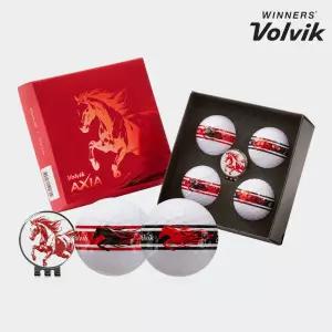 [볼빅][볼빅] 2026 신년 AXIA 적마 에디션 360 골프공 3피스 4구+볼마커