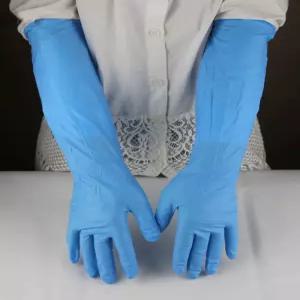 긴 라텍스장갑 20개입 목이 요리 주방 니트릴 장갑 식품용 부엌 실습