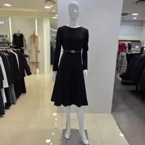 [미니멈]보트넥 주름 원피스 MXDAWO0570BK_BP