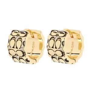 [단독특가/30개한정] 코치 시그니처 퀼트 여성 허기 귀걸이 341903 GLD 230