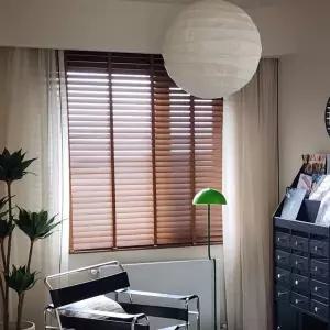 나무블라인드 안방 거실 롤스크린 커텐 커튼 블라인드