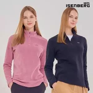 [이젠벅B]비밀특가 [네파이젠벅] 양면 플리스 반집업 여성 2컬러 택1