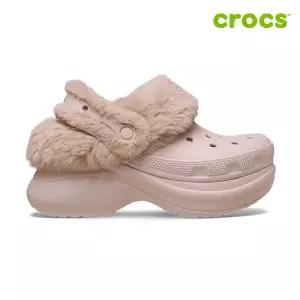 [크록스]베이 라인드 클로그 여성 털샌들 211753-6UR